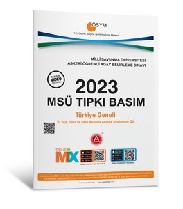 2023 ÖSYM MSÜ Tıpkı Basım Çıkmış Sorular Deneme Sınavı A Yayınları