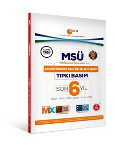  2023 MSÜ Son 6 Yıl Tıpkı Basım A Yayınları